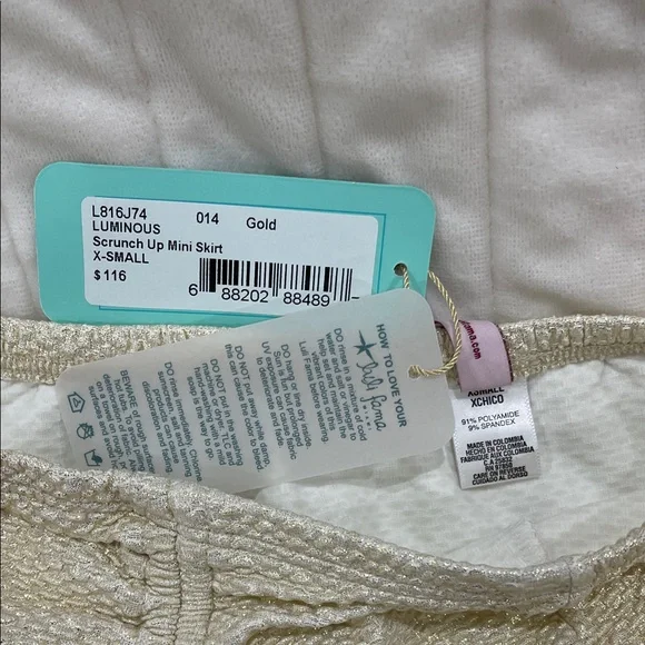 Luli fama luminous scrunch up Mini Skirt XS - Picture 6 of 6